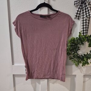 Tahari Dusty Rose Short Sleeve Tee